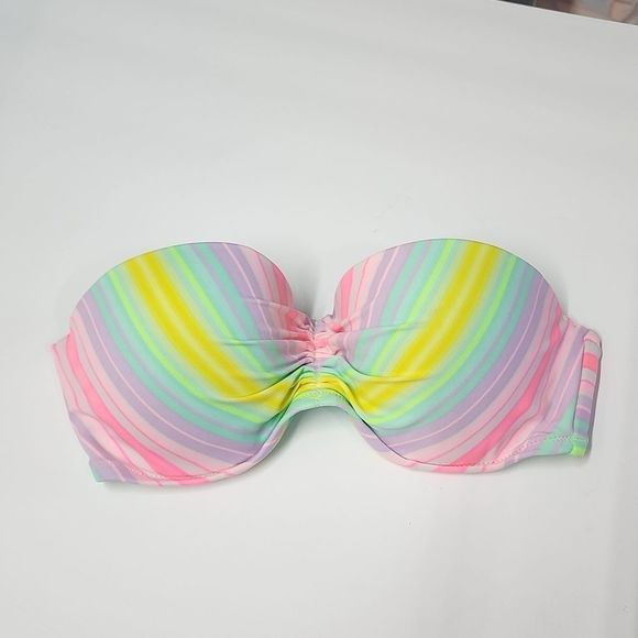 Victoria Secret Multi Color pastel Stripe Top - Picture 1 of 4